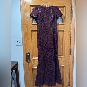 Ralph Lauren Deep Burgundy Maxi Dress